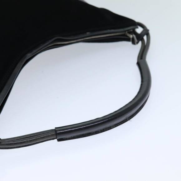 GUCCI Shoulder Bag Suede Black 001 3770 Auth 76389 - Picture 7 of 16